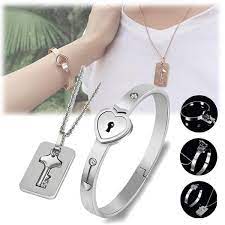 Couple lock bracelet